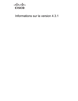 System Release 4.3.1 Release Notes (French)