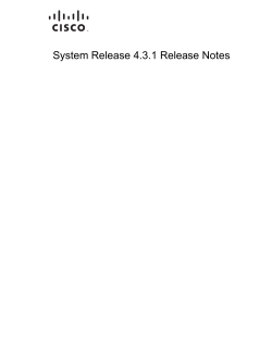 System Release 4.3.1 Release Notes