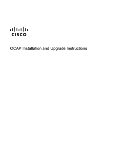 OCAP Installation and Upgrade Instructions