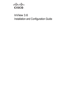 InView 3.6 Installation and Configuration Guide