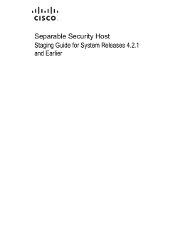 Separable Security Host Staging Guide for System Release 4.2.1 and Earlier