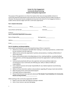 CBL Student Agreement