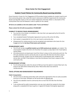 Student Travel Policies