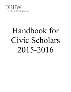 Civic Scholars Handbook 2015-2016