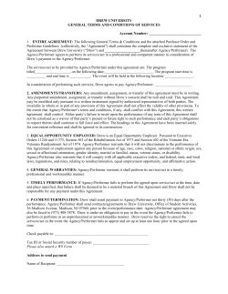 Drew University Standard Contract