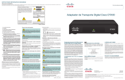 Cisco DTA50 Digital Transport Adapter Quick Reference (Spanish)