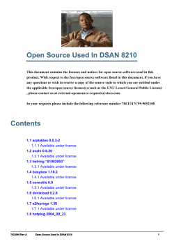 Open Source Used In DSAN 8210