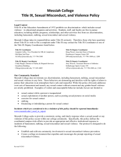 Student Sexual Assault