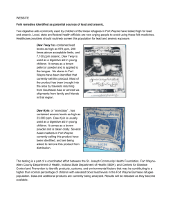 Folk Remedies Identified as Potential Sources of Lead and Arsenic Poisoning -- Indiana, 2009.