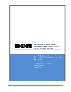 New York State Association of Health Care Providers Inc. (HCP)