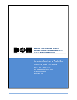 American Academy of Pediatrics - District II New York State