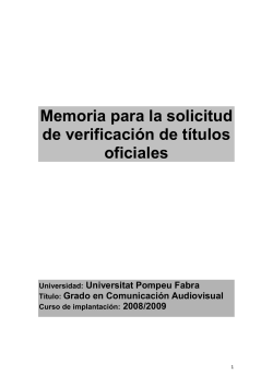 Mem ria de la titulaci