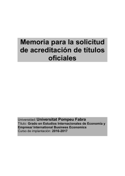 Mem ria de la titulaci