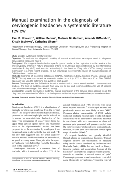 Cervicogenic HA 2015  article