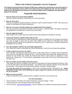 FCSP FAQs