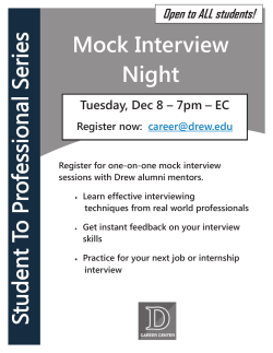 Mock Interview Night