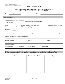 Appendix C - Service Plan Forms