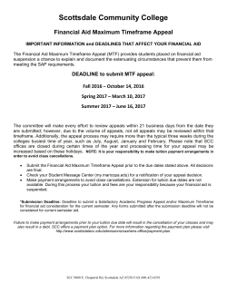 Maximum Timeframe Appeal