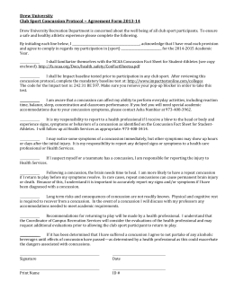 Concussion Agreement form