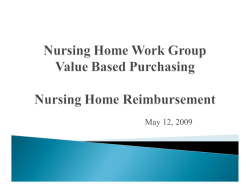 May 12, 2009 - Nursing Home Reimbursement Workgroup Meeting
