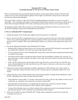 Download a printable Counseling Messages for the Survivor of Felony Sexual Assault