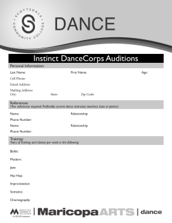 instinct audition form 2014-2015