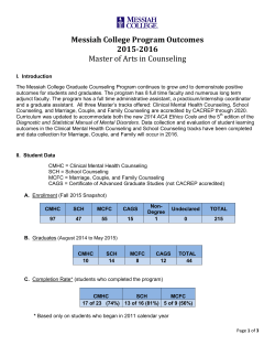 Outcomes report