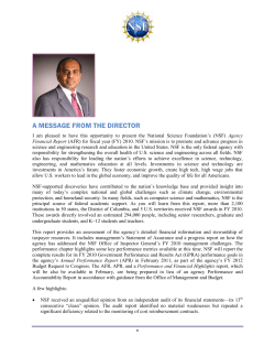 A Message from the Director