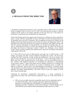 A Message from the Director