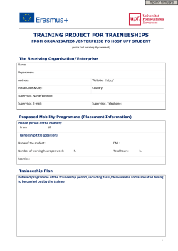 Internship Training Project
