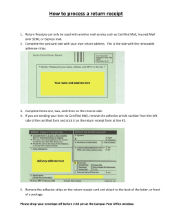 How to process a return receipt