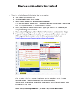 How to process outgoing Express Mail