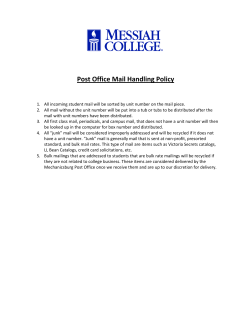 Mail Handling Policy