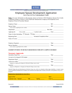 Employee/Spouse Development Application
