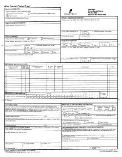 Guardian Dental Claim Form