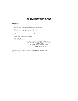 Capital Blue Cross Vision Claim Form