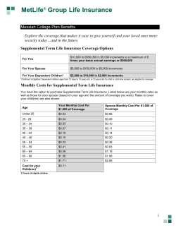 MetLife Voluntary Life Insurance