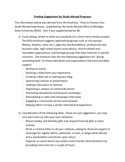 Scholarship Opportunities