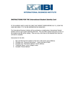 ISIC Application Instructions