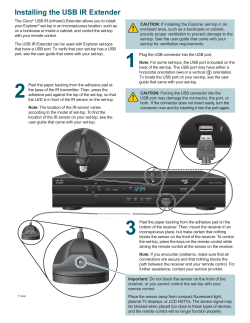 Cisco USB IR Extender User Guide