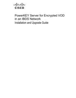 PowerKEY Server for Encrypted VOD Installation and Operation Guide