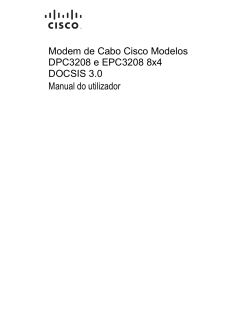 Cisco Model DPC3208 and EPC3208 8x4 DOCSIS 3.0 Cable Modem User Guide (International Portuguese)