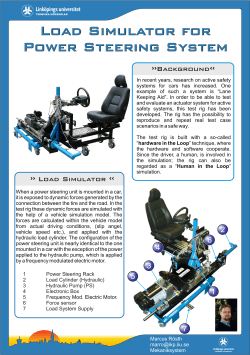 Poster Power Steering Test Rig 1