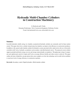 Hydraulic Multi-Chamber Cylinders in Construction Machinery, Kim Heybroek
