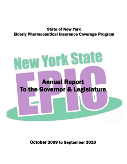 EPIC Program Annual report 2009-2010 is also available in Portable Document Format
