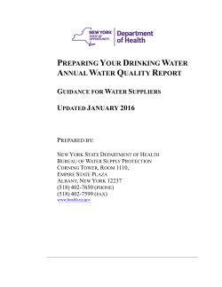 Guidance for Water Suppliers