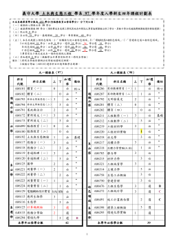 97 學年度入學新生四年課程計劃表
