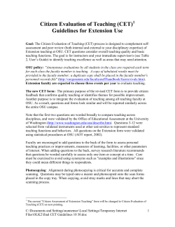 Final CET Guidelines