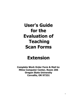 Final CET User's Guide