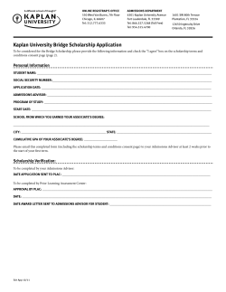 Kaplan University Bridge Scholarship